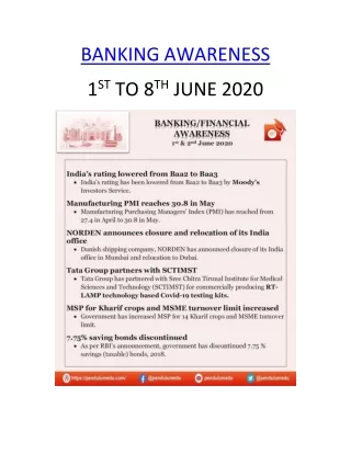 banking awareness