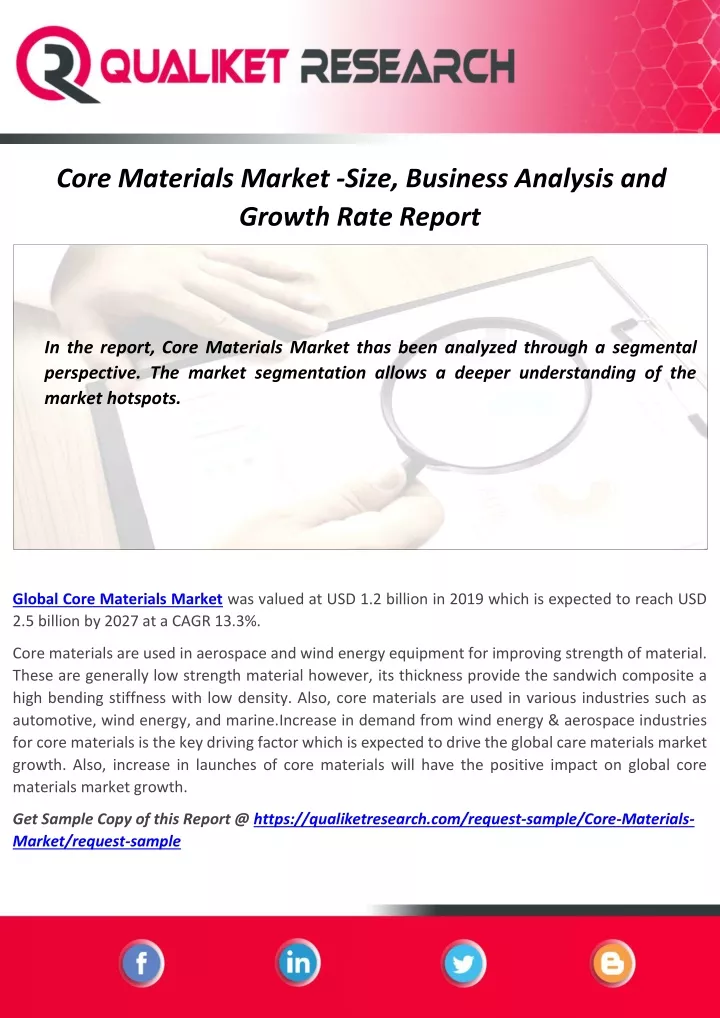 core materials market size business analysis
