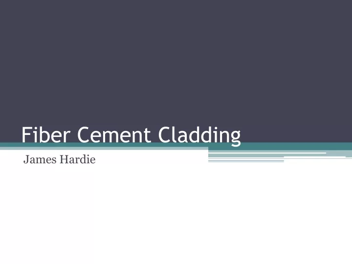 fiber cement cladding