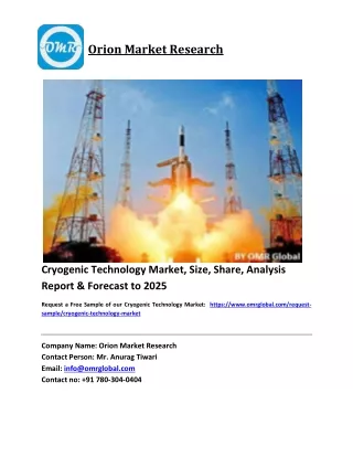 Cryogenic Technology Market Growth, Size, Share, Industry Report and Forecast 2018-2023