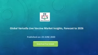Global Varicella Live Vaccine Market Insights, Forecast to 2026