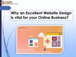 Why an Excellent Website Design is vital for your Online Business?