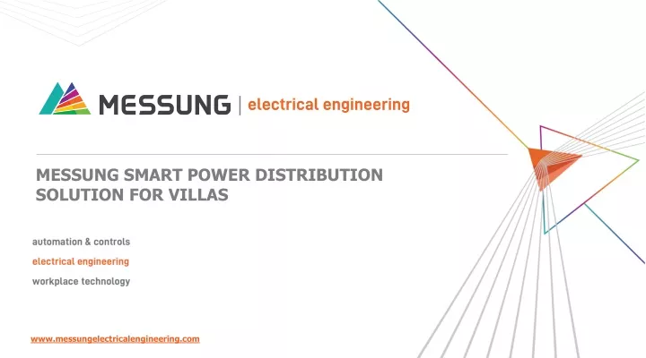 messung smart power distribution solution for villas