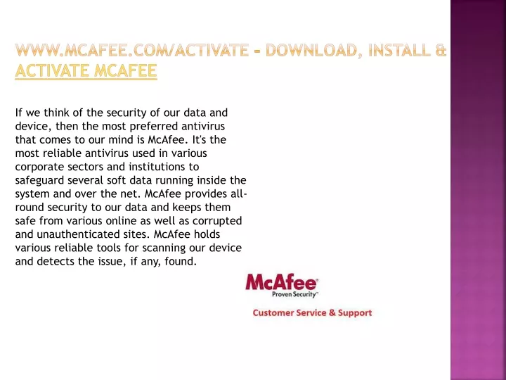 www mcafee com activate download install activate mcafee