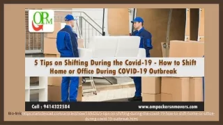 5 Tips on Shifting During the Covid-19 - How to Shift Home or Office During COVID-19 Outbreak