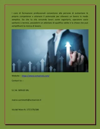i corsi di formazione professionali consentono