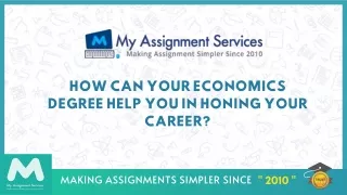 How Can Your Economics Degree Help You In Honing Your Career?