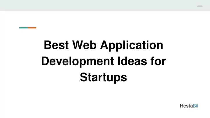 best web application development ideas