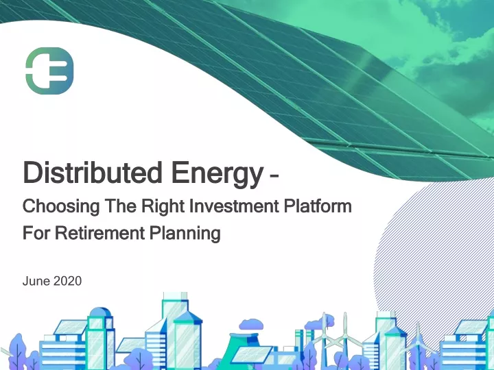 distributed energy choosing the right investment