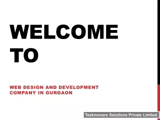 Web Design and Development Company in gurgaon