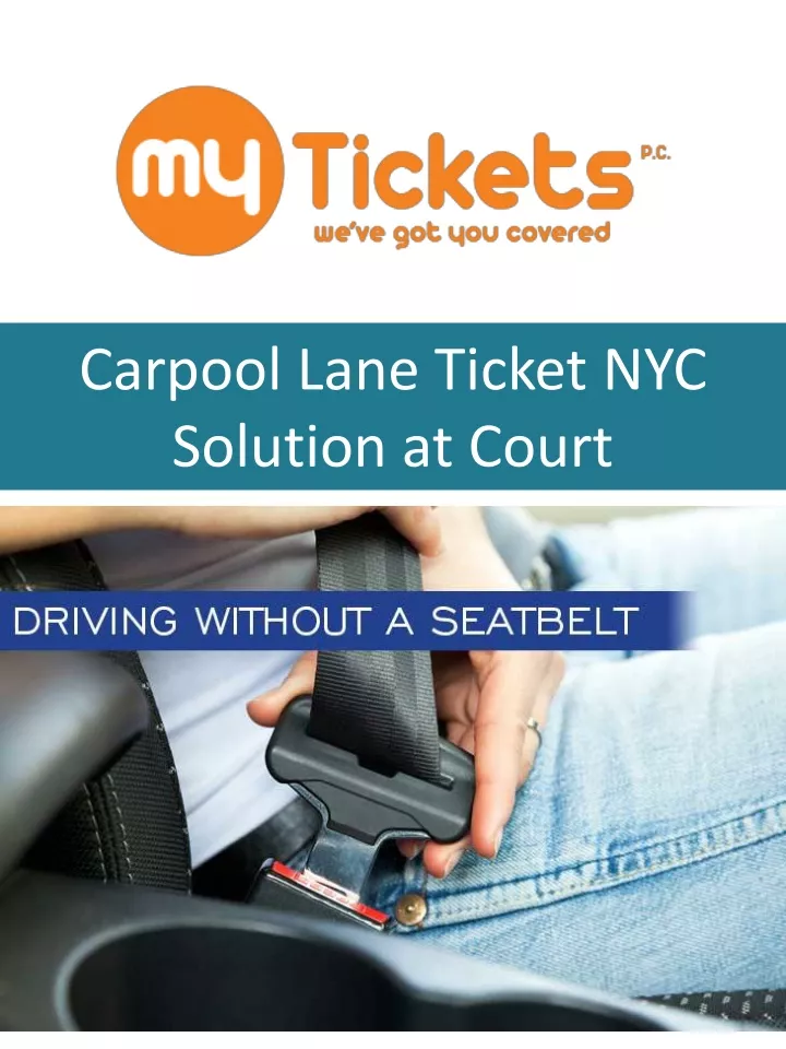 carpool lane ticket nyc solution at court