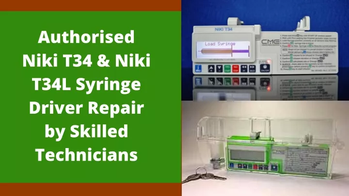 authorised niki t34 niki t34l syringe driver