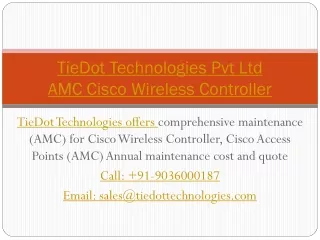tiedot technologies pvt ltd amc cisco wireless controller