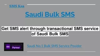 Secure confidential data exchanging through Saudi Bulk SMS service.