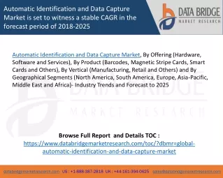 automatic identification and data capture market