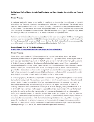 gan epitaxial wafers market analysis