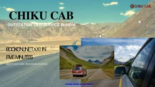 Outstation Taxi Service in India by Chiku Cab