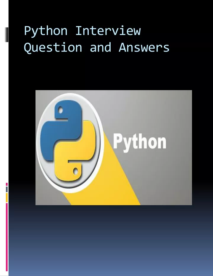 python interview question and answers