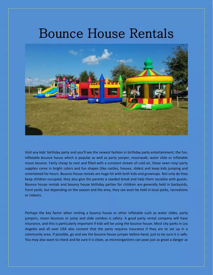 bounce house rentals bounce house rentals