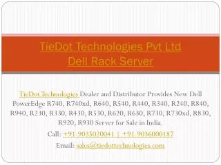tiedot technologies pvt ltd dell rack server