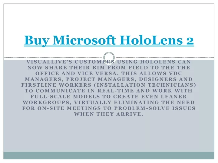 buy microsoft hololens 2