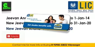 LIC New-Jeevan-Anand Policy No 915