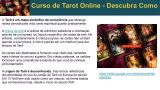 Google Slides - Curso de Tarot Online