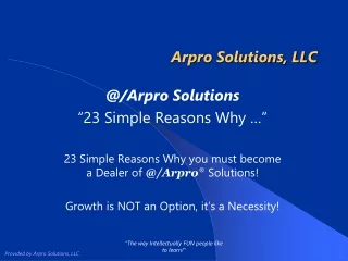 arpro solutions llc