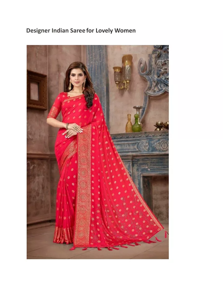 designer indian saree for lovely women