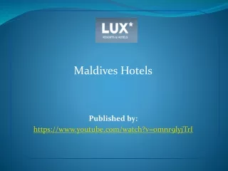 Maldives Hotels