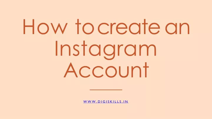 how to create an instagram account