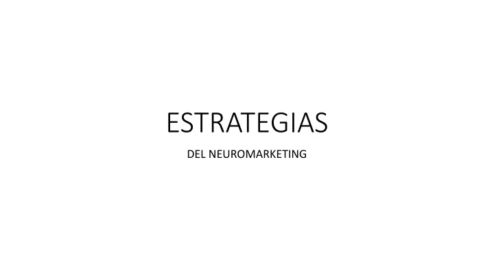 estrategias