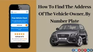 how to find the address of the vehicle owner