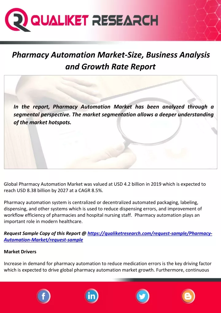pharmacy automation market size business analysis