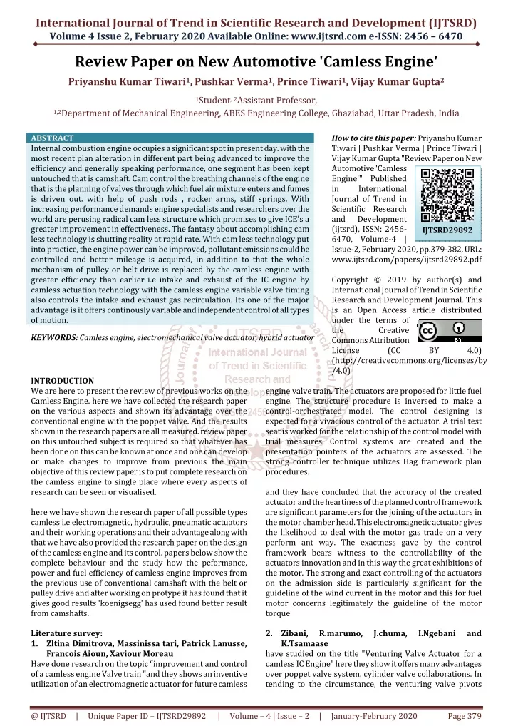 international journal of trend in scientific