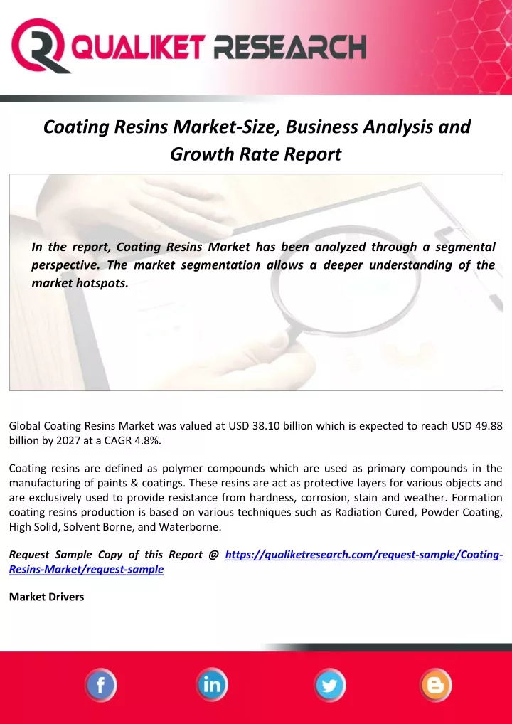 coating resins market size business analysis