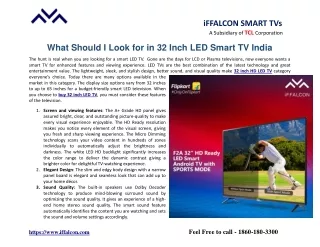 iffalcon smart tvs