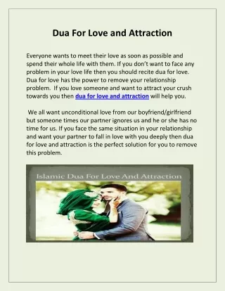 Dua For Love and Attraction – Dua To Make Someone Love You