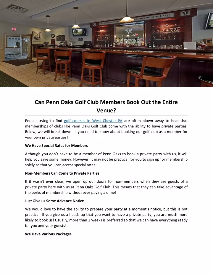 can penn oaks golf club members book