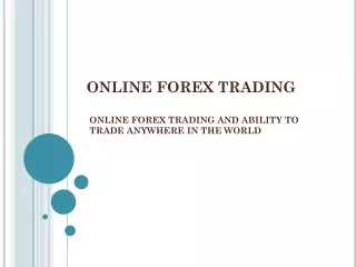 Online forex trading - Learn how to Trade Forex Online in 2020