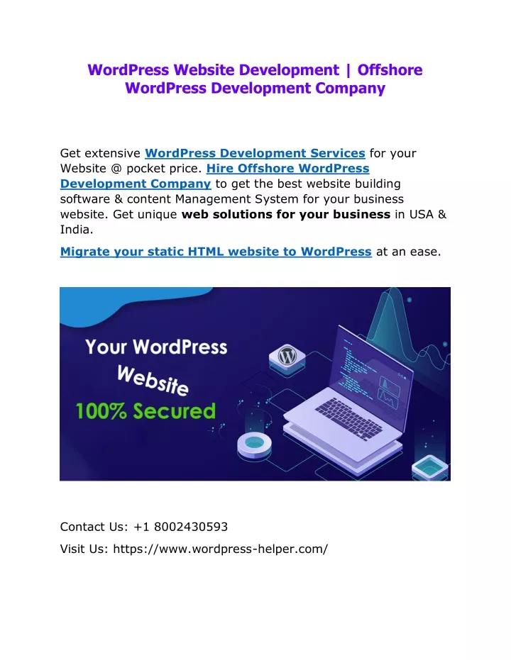 wordpress website development offshore wordpress