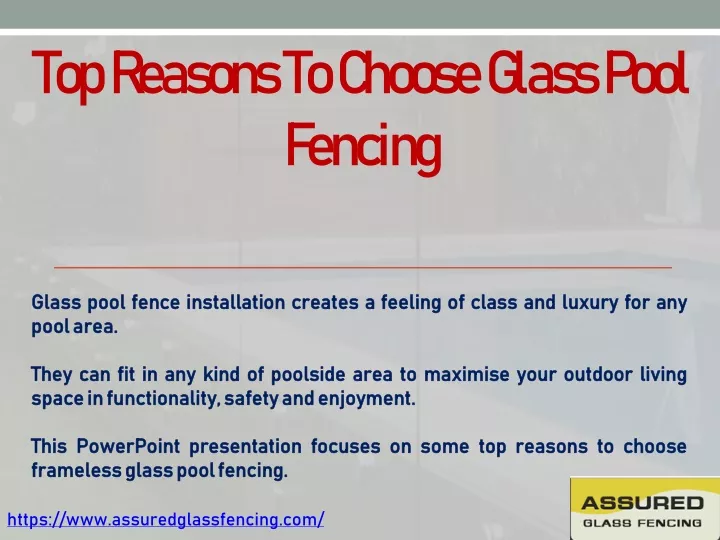 top reasons to choose glass pool fencing