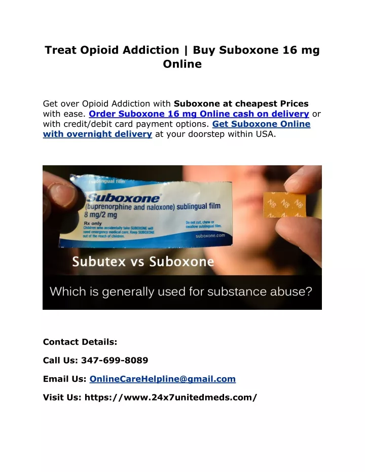treat opioid addiction buy suboxone 16 mg online