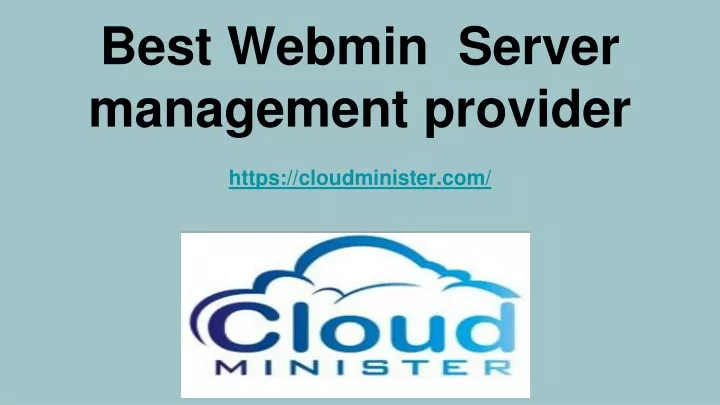 best webmin server management provider