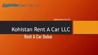 Kohistan Rent a Car LLC | Rent A Car Company