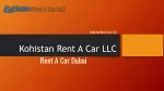 Kohistan Rent a Car LLC | Rent A Car Company