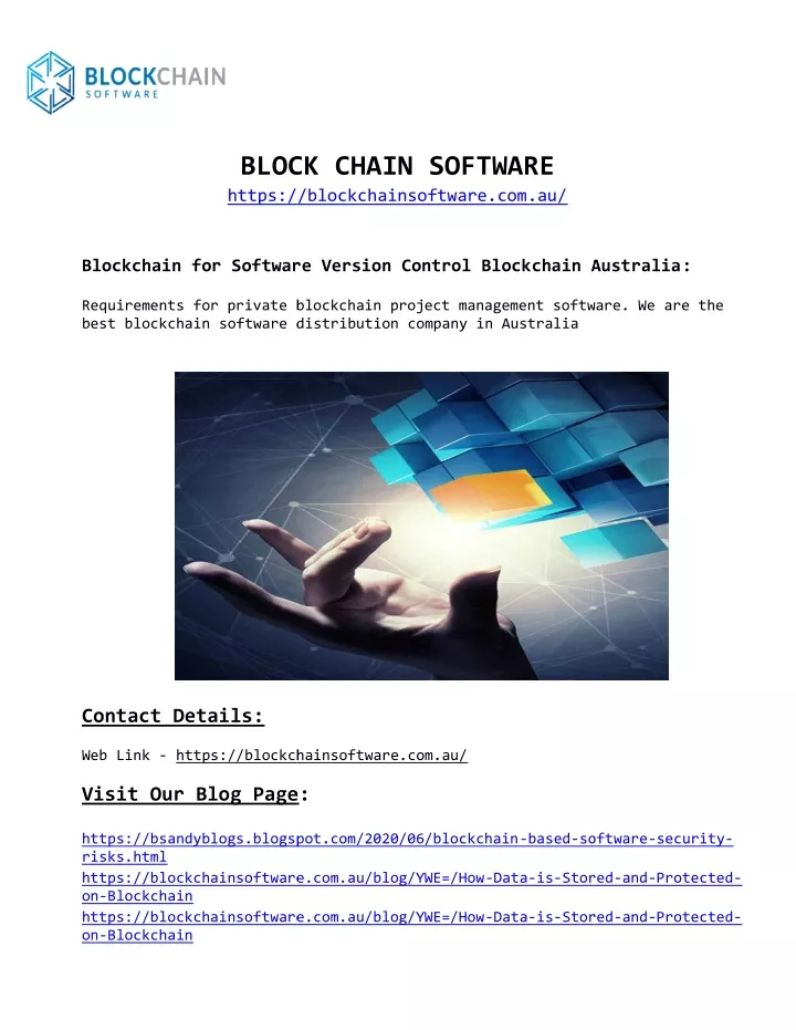 block chain software https blockchainsoftware