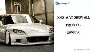 does a v5 show all previous owners
