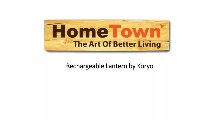 rechargeable lantern by koryo