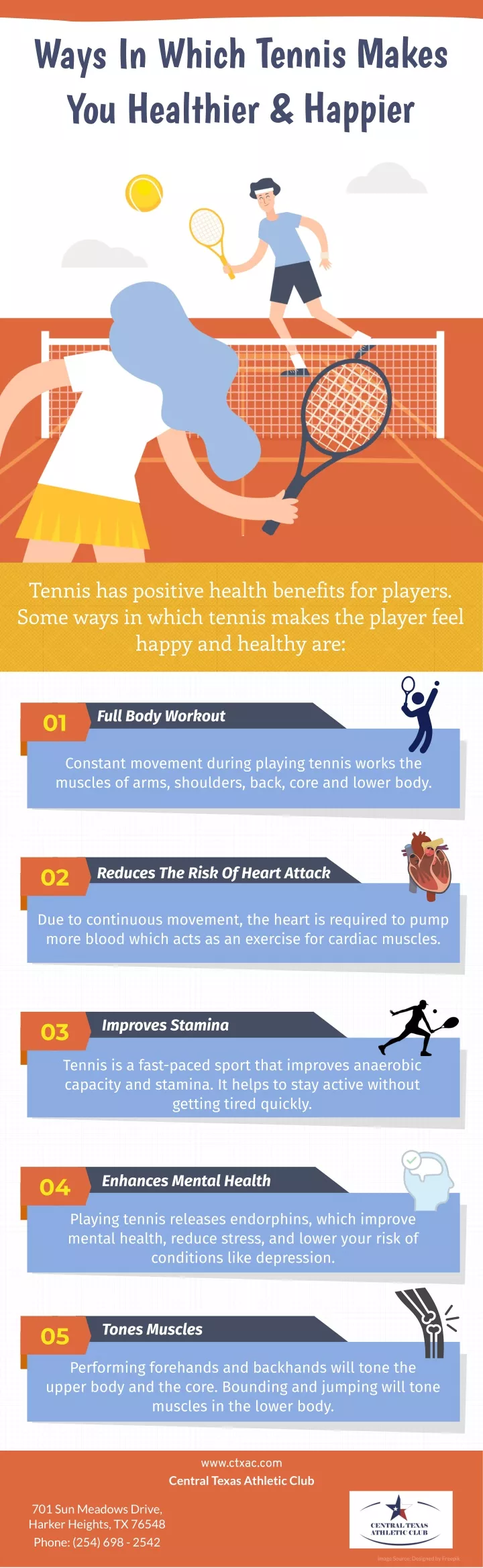 ways in which tennis makes you healthier happier